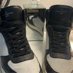 Louis Vuitton Black and White Luxury Sneakers
